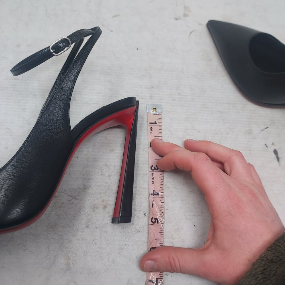 Christian Louboutin Black Strappy Condora Leather Pump - Picture 11 of 11